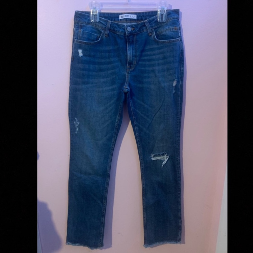 Zara Basic Dark Wash Denim Jeans